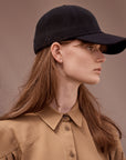 Navy Wool Cap - sample sale