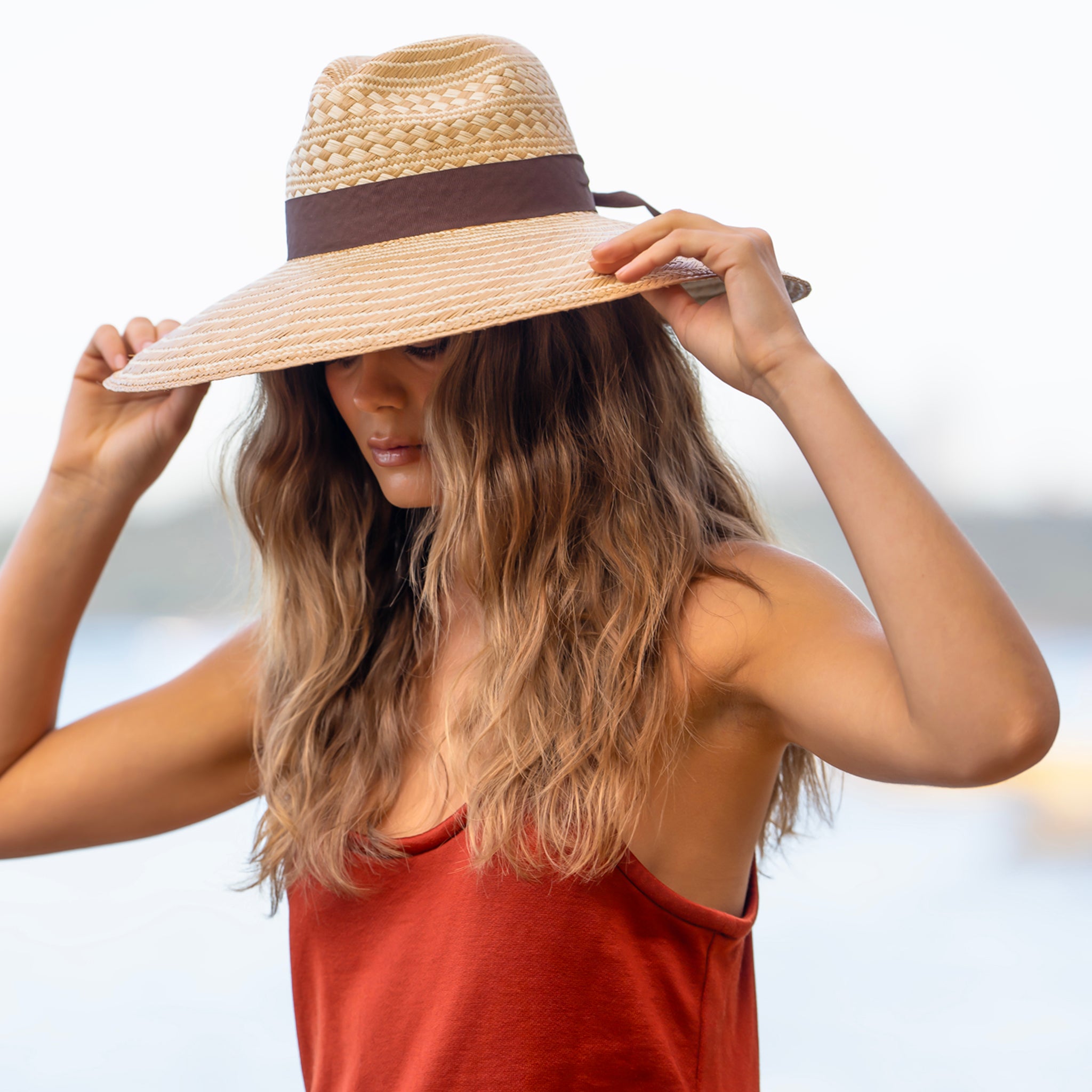 ⭐︎juma ⭐︎ SOL Handknitted Border Hat so SOL soonerorlater / HAND-KNITTED BORDER HAT / M