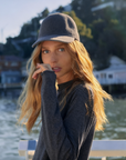 Charcoal Black Woollen Cap