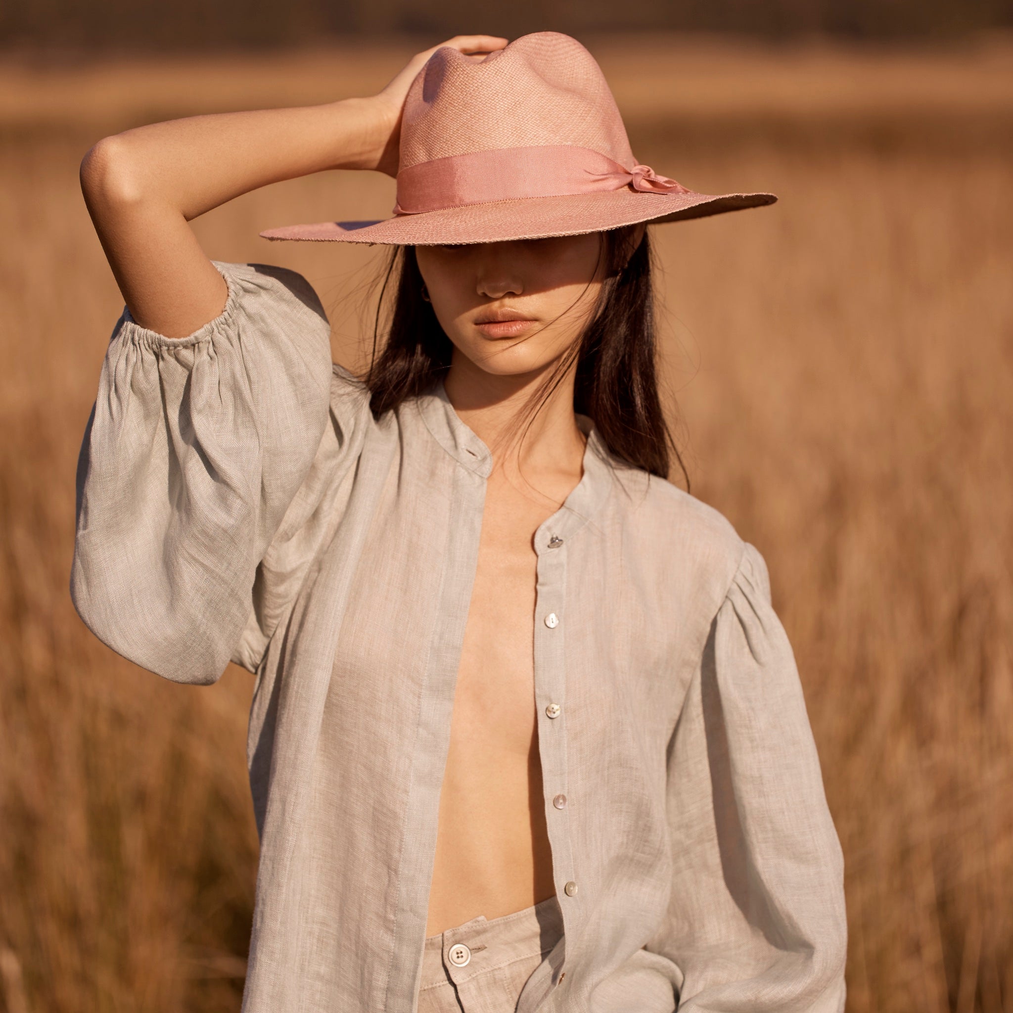 Pretty In Pink Panama Hat