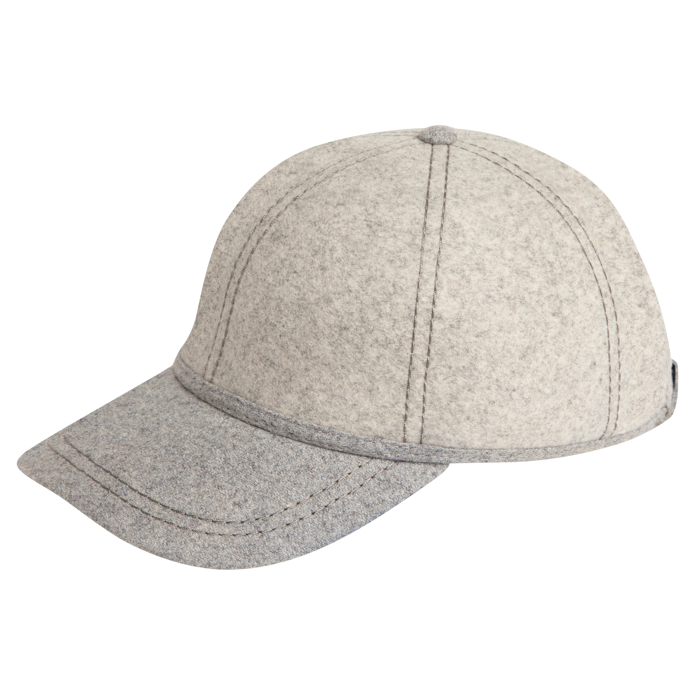 Textured Grey Woollen Cap
